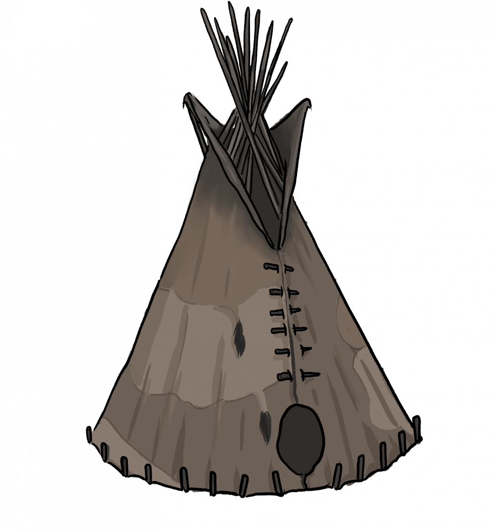 illustrated tipi