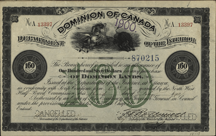 A piece of art by Leah Marie Dorion made with mosaics shows two Indigenous people standing near animals, sun, and water. 