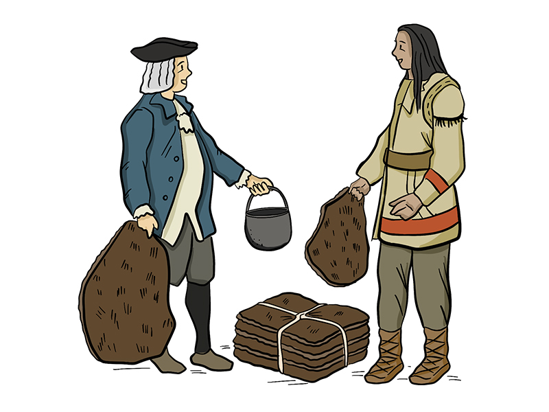 fur trade clipart